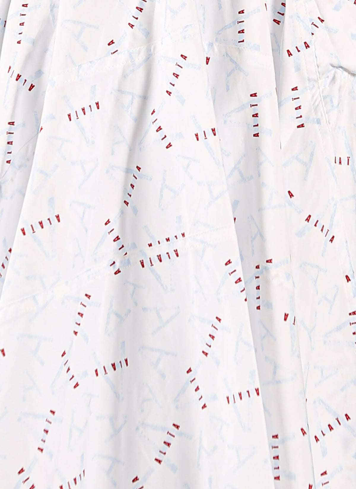 Jupe Pop imprimée à empiècements - Blanc & Bleu