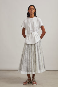 T-shirt structuré - Blanc