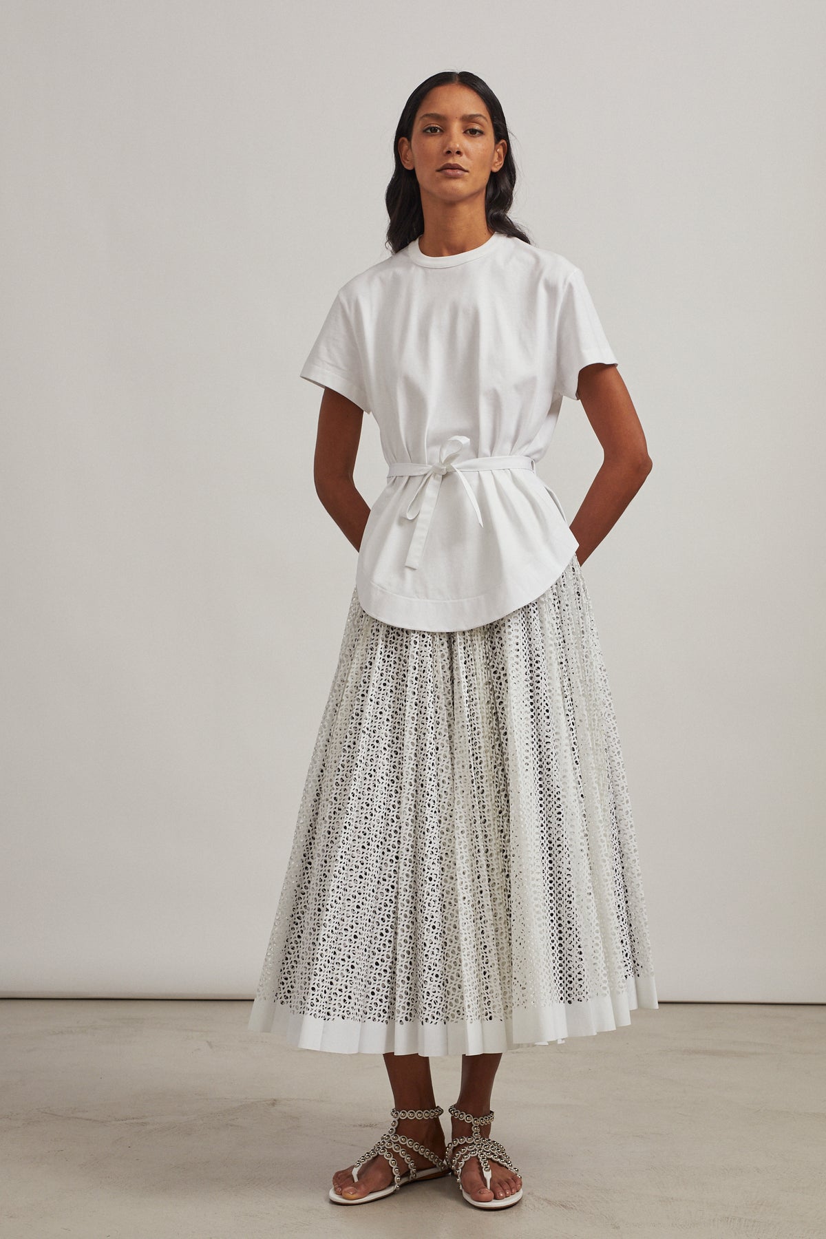 T-shirt structuré - Blanc