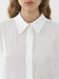 Chemise longue Patricia Chloé x Eres en lin - Dark Honey