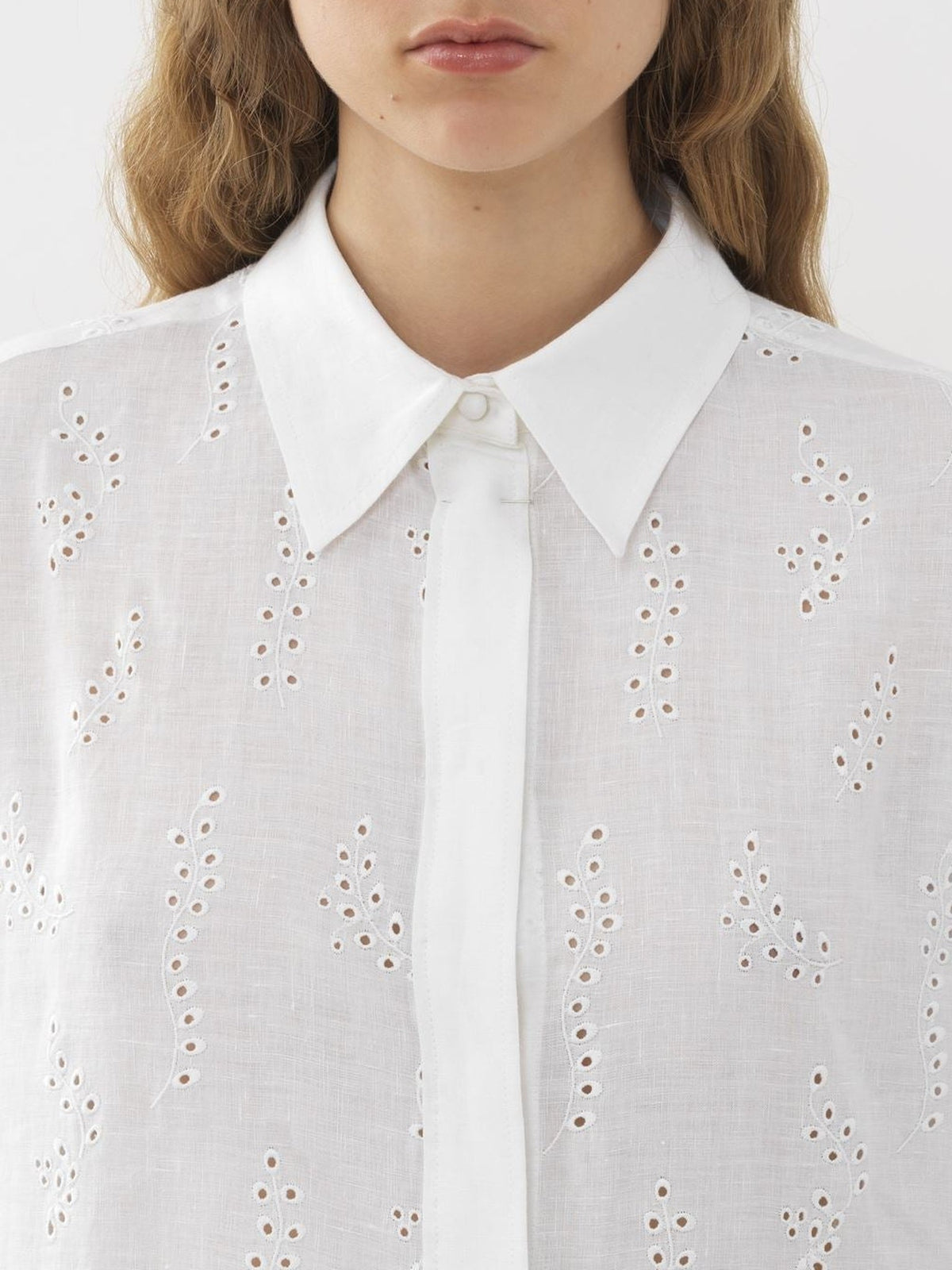 Chemise longue Patricia Chloé x Eres en lin - Dark Honey