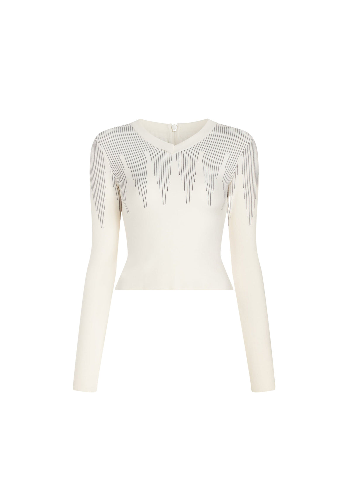Metropolis long-sleeved wool jumper - Optic White