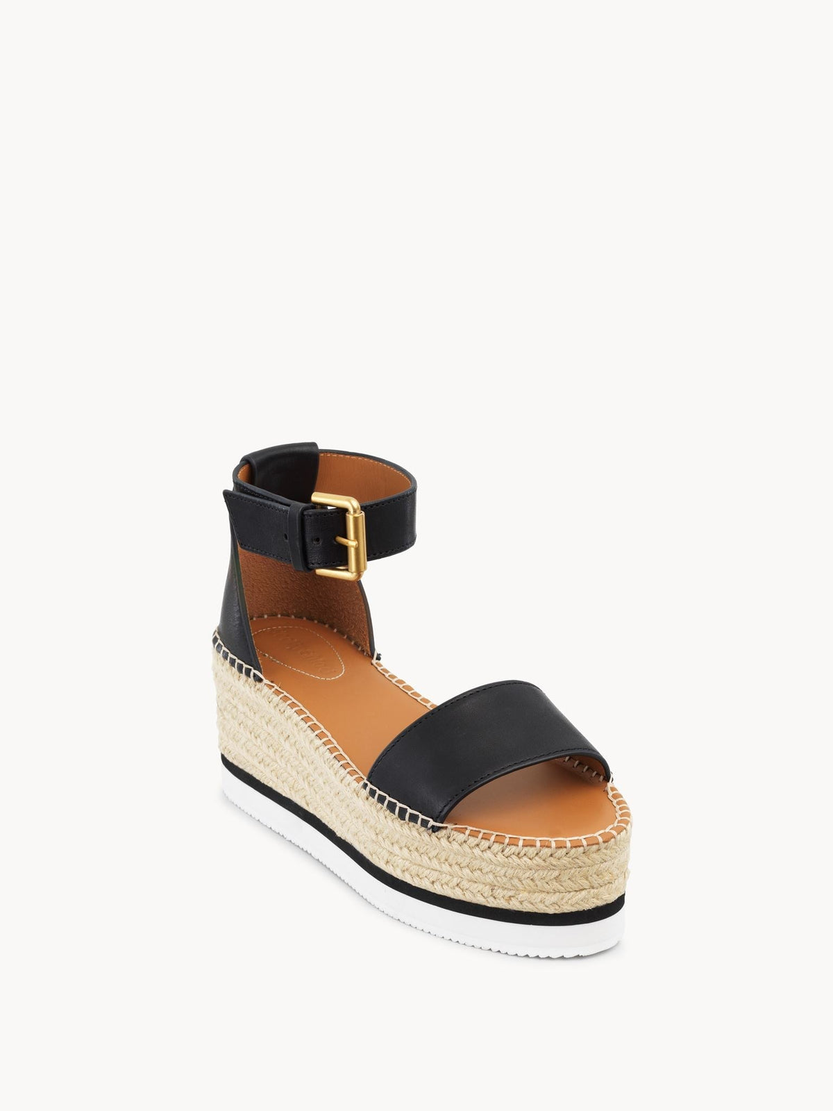 Espadrilles Glyn 70 en cuir - Black