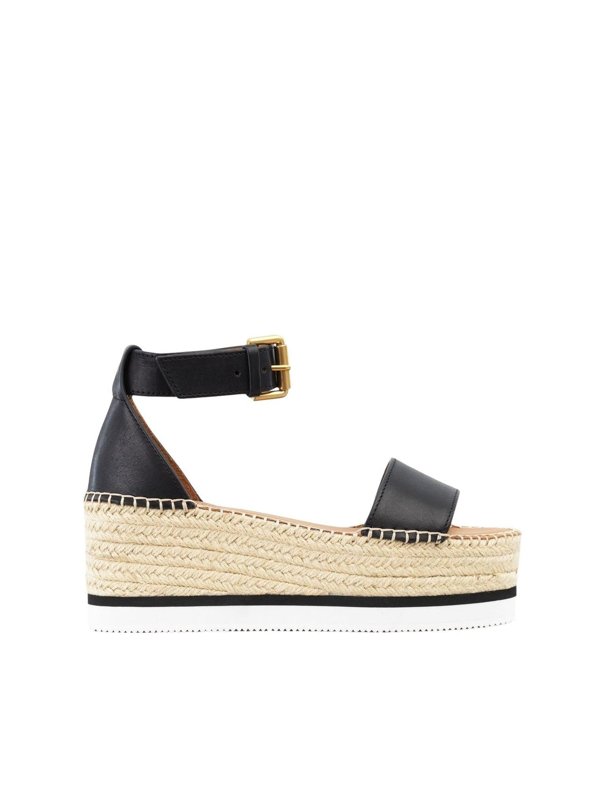 Espadrilles Glyn 70 en cuir - Black