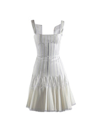 Square neck dress - Optic White