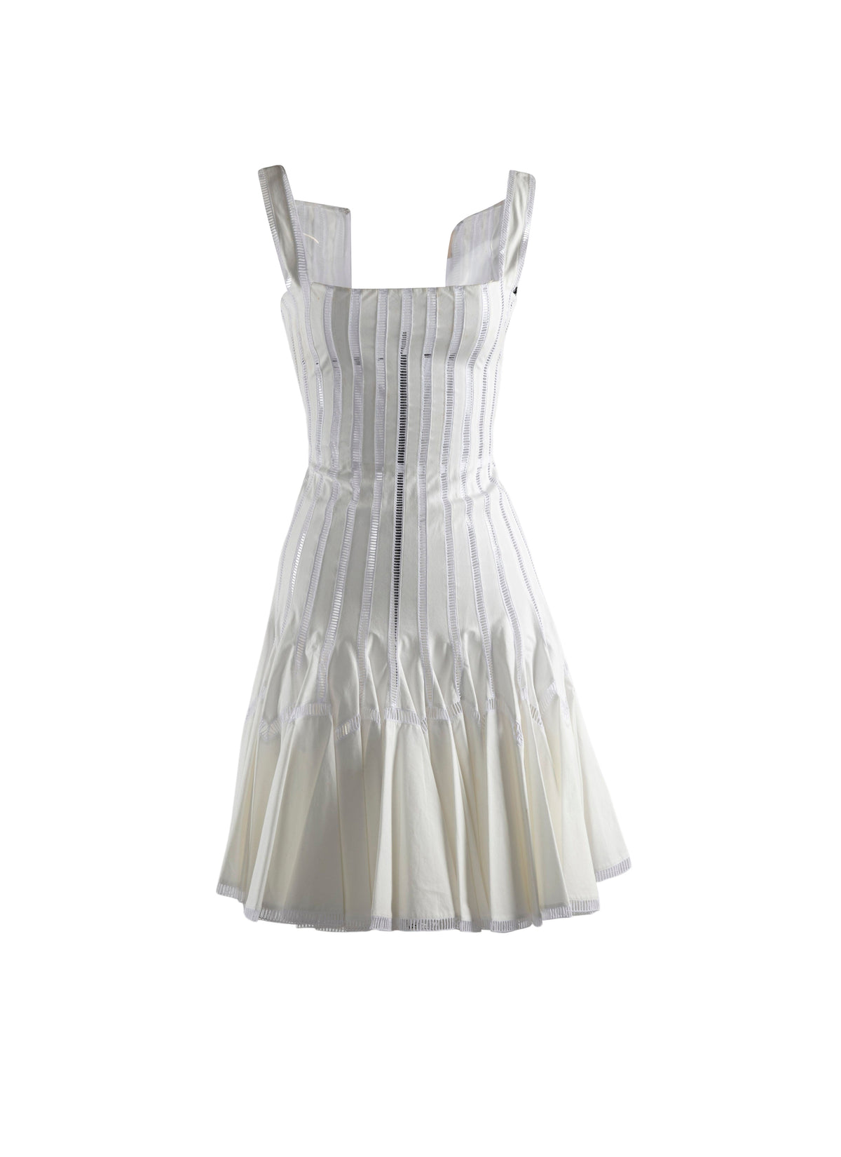 Square neck dress - Optic White