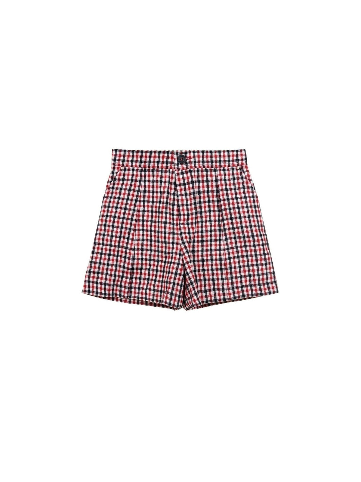 Short droit à zip - Dark Red