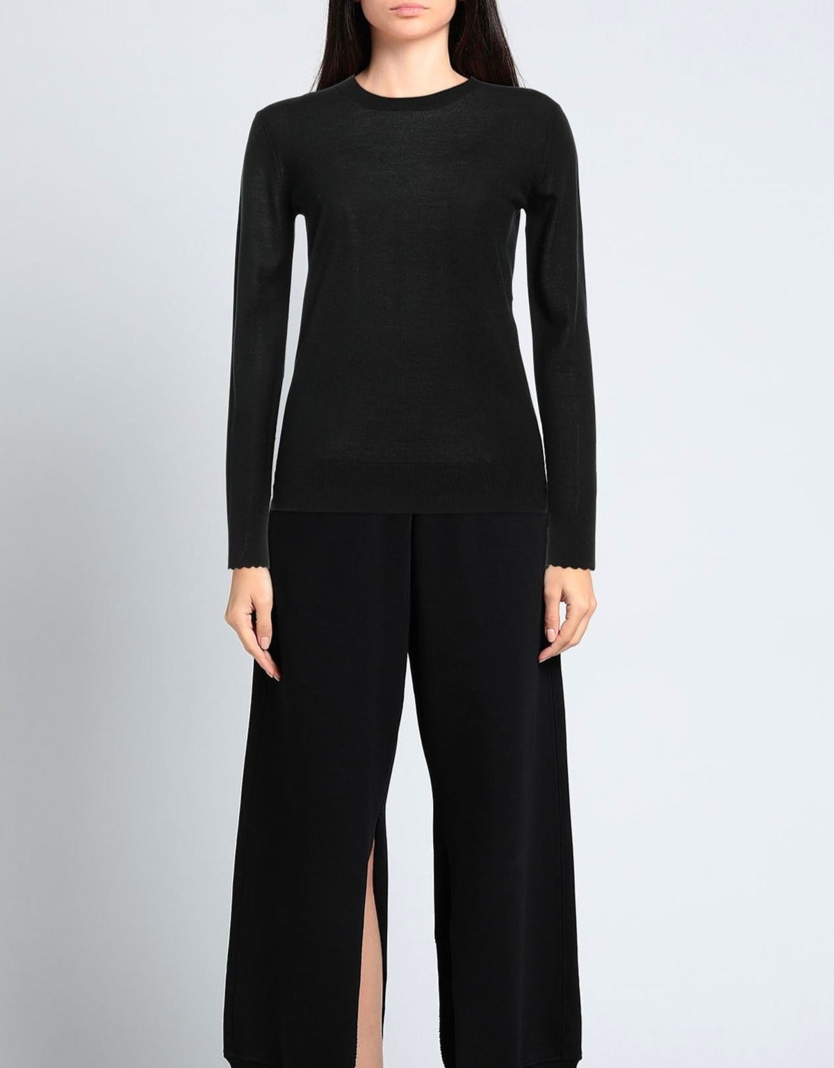 Pull col rond en laine - Iconic Navy