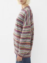 Pull oversize en laine - Multicolor Black