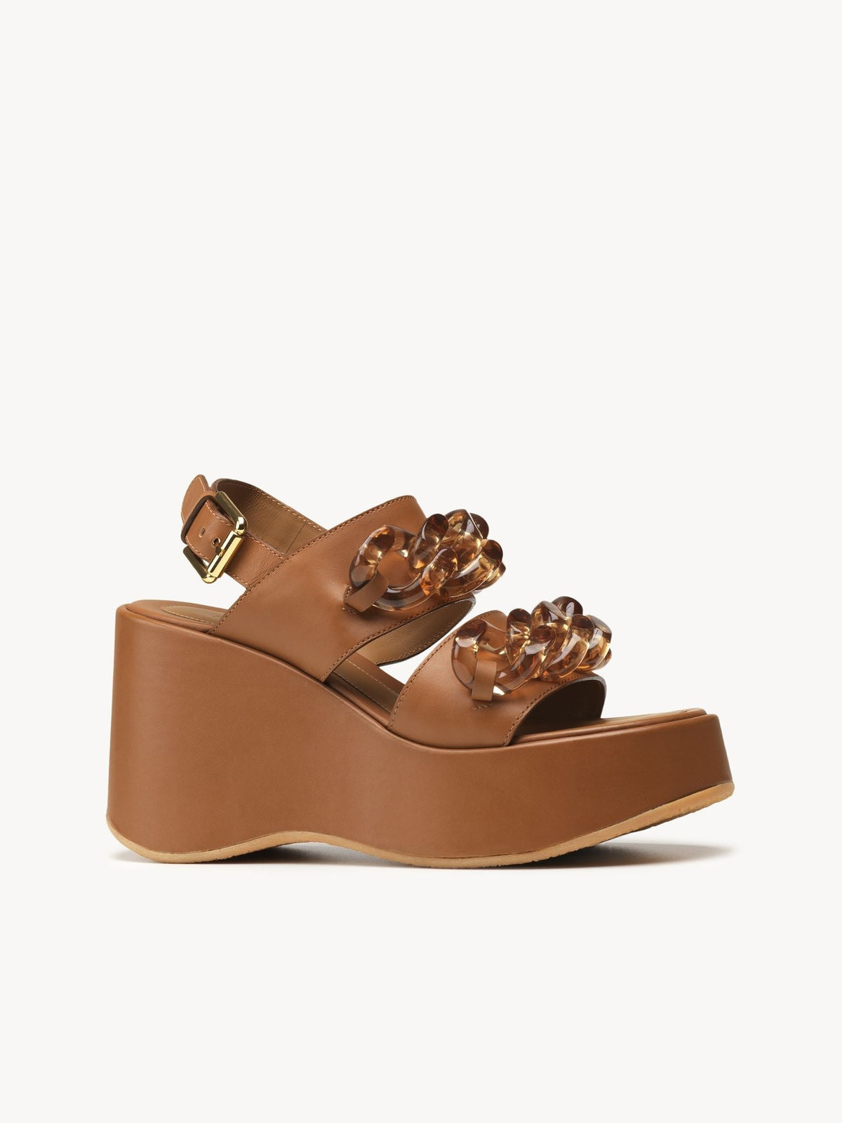 Sandales compensées Mahe 70 en cuir - Elah