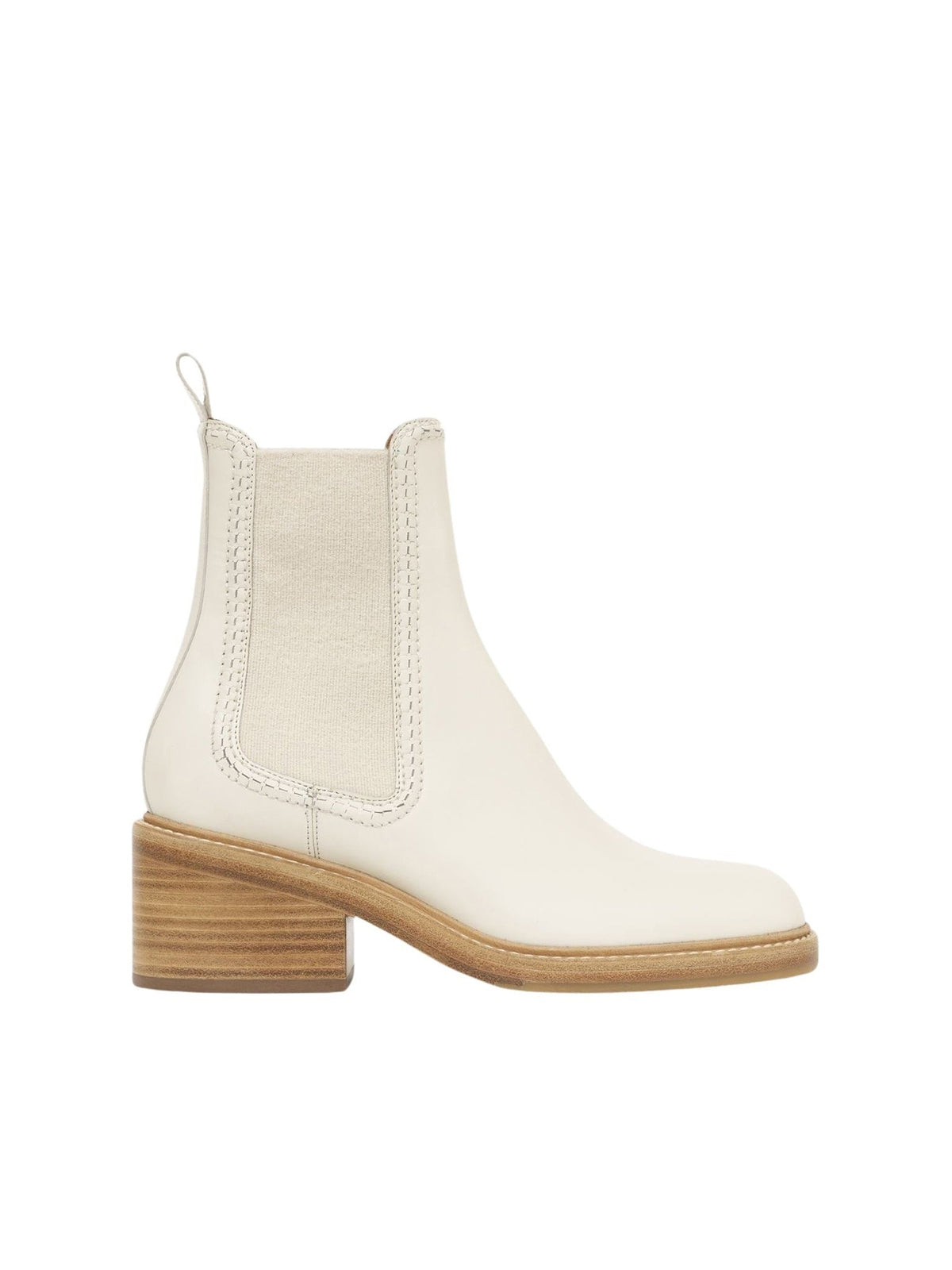 Bottines chelsea Mallo 60 en cuir - Eggshell