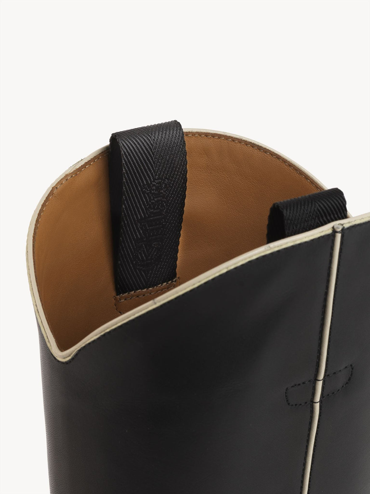 Bottes texanes Nellie 40 en cuir - Black