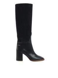 Bottes Edith à talons 75 en cuir - Black