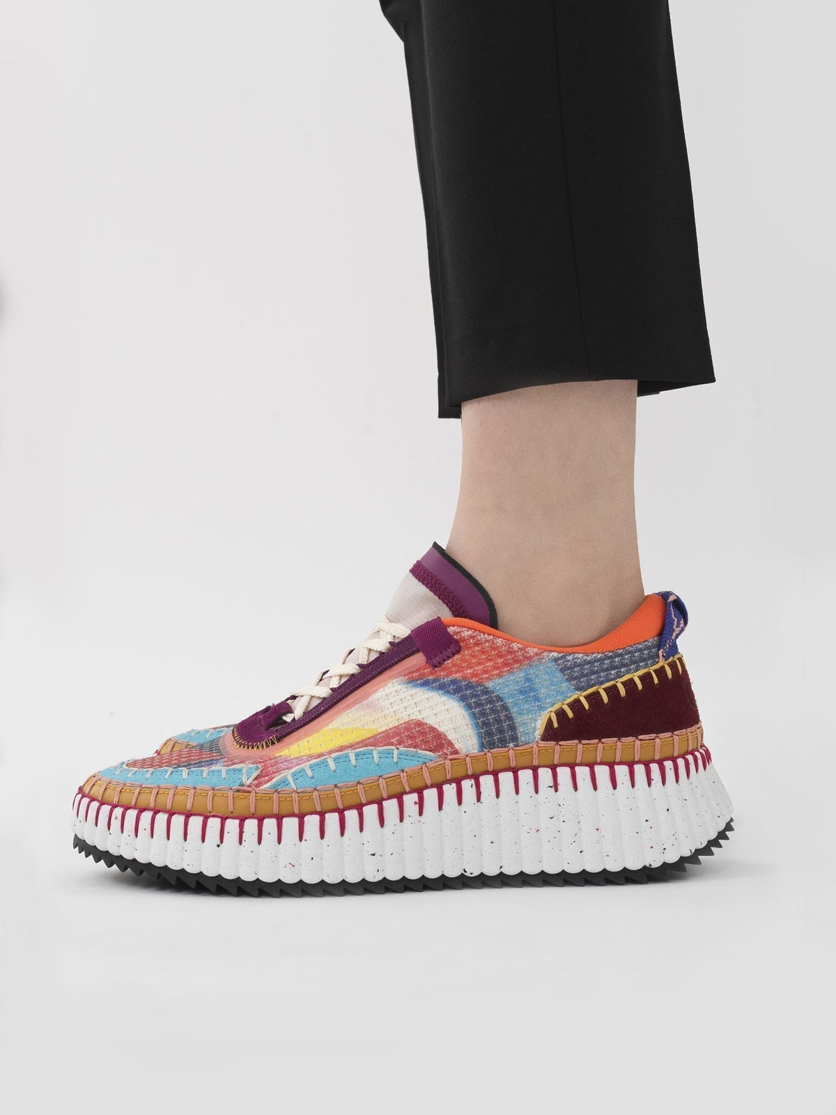 Sneakers Nama Caroline Denervaud pour Chloé - Multicolor Red
