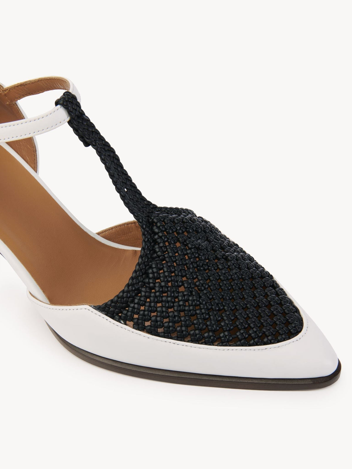 Escarpins mary jane Olene 50 en cuir - White & Black