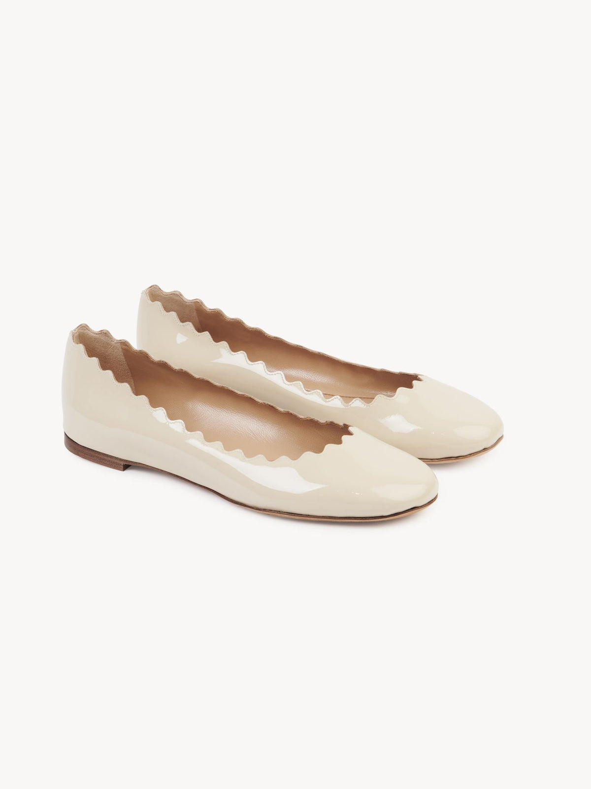 Ballerines Lauren en cuir - Pearly Grey