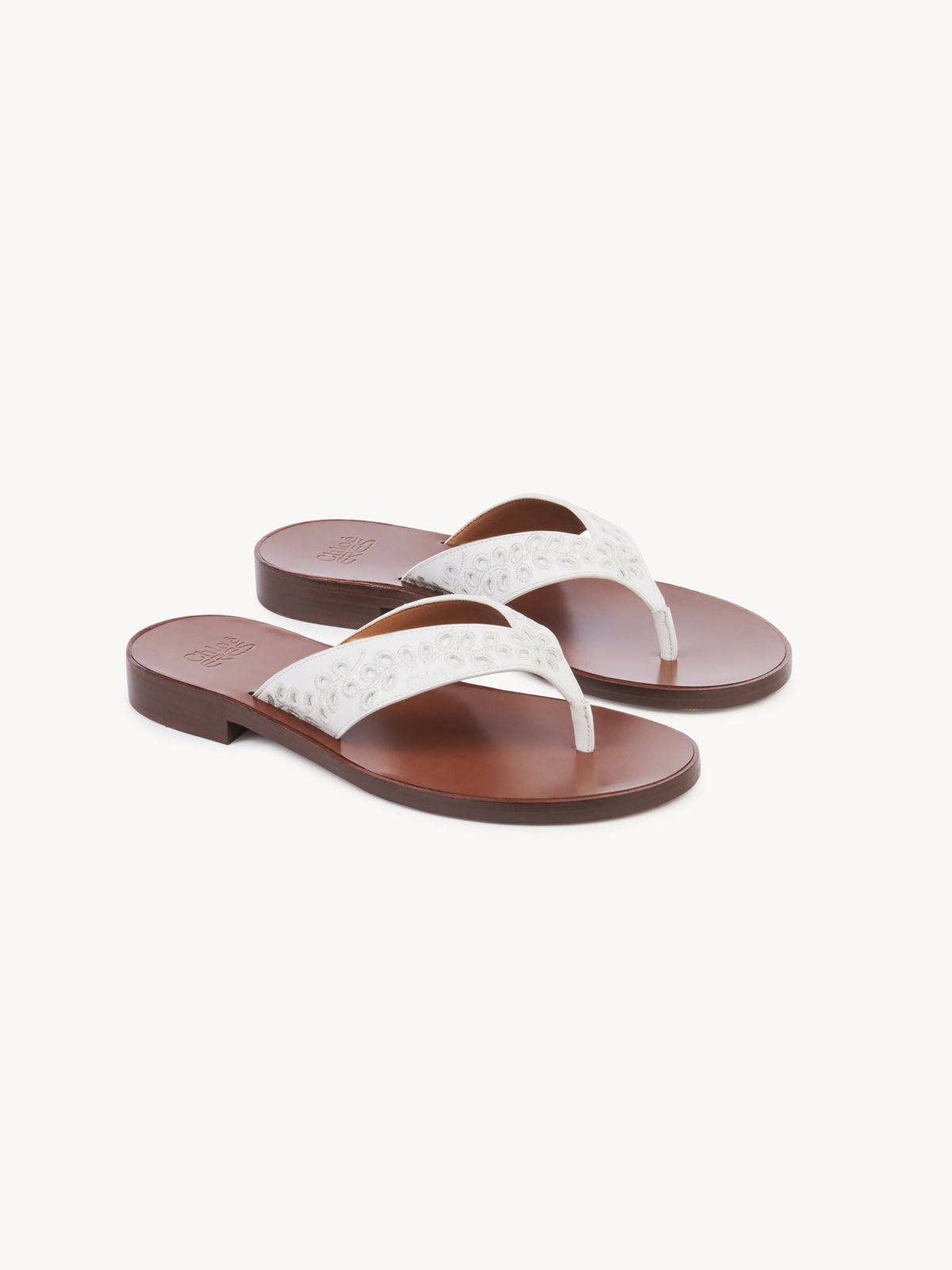 Sandales Paz Chloé x Eres 20 en cuir - Iconic Milk
