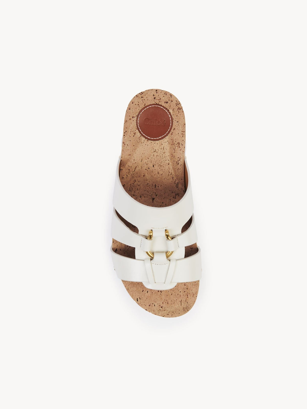 Sandales Owena en cuir - Cloudy White
