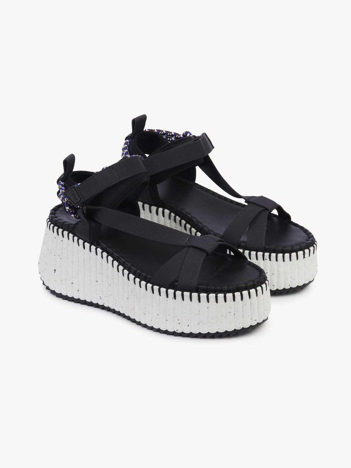Sandales compensées Nama 80 - Black