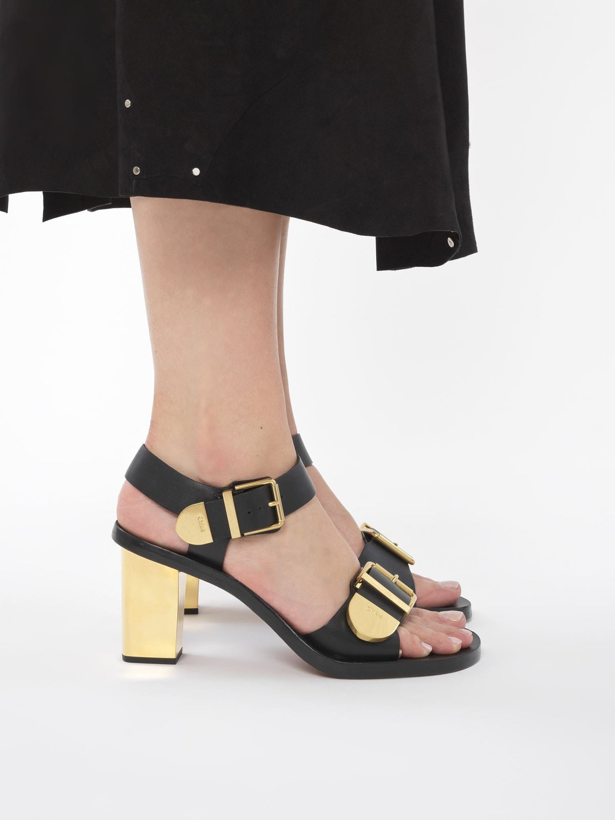 Sandales Rebecca 75 en cuir - Luminous Ochre