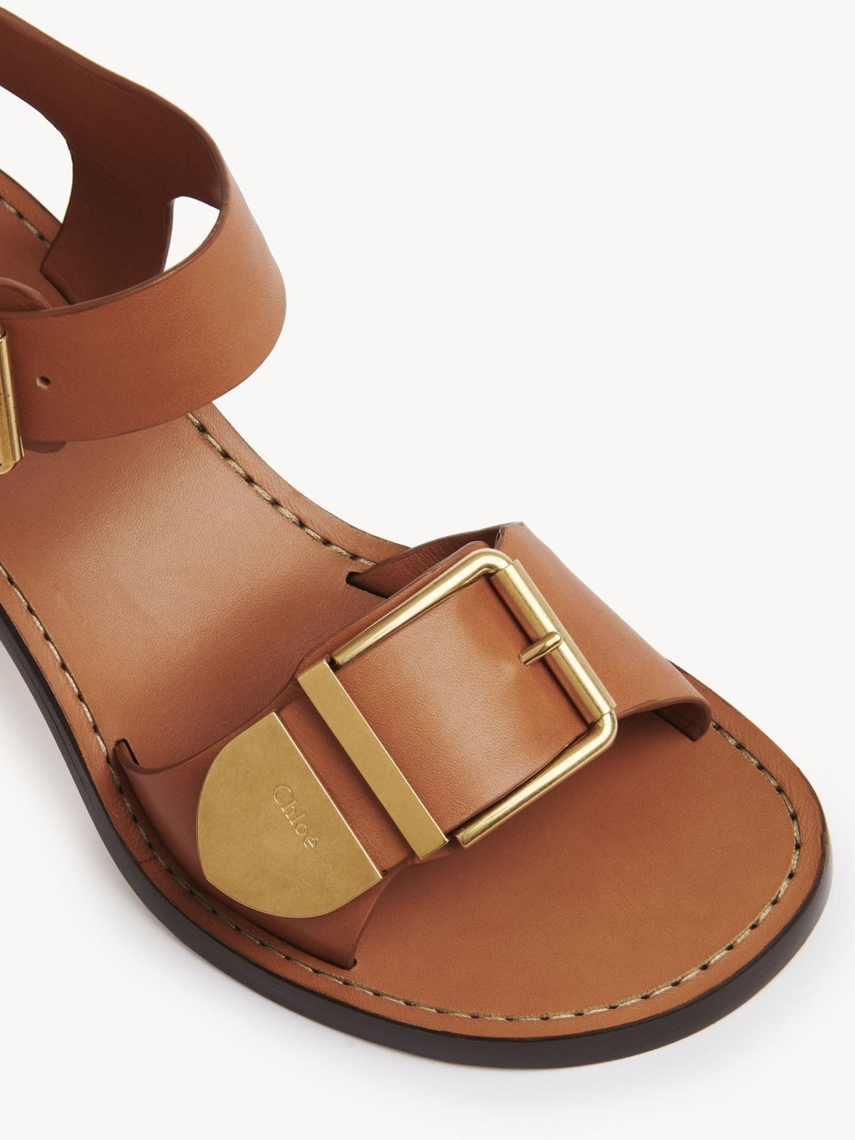 Sandales Rebecca 75 en cuir - Luminous Ochre