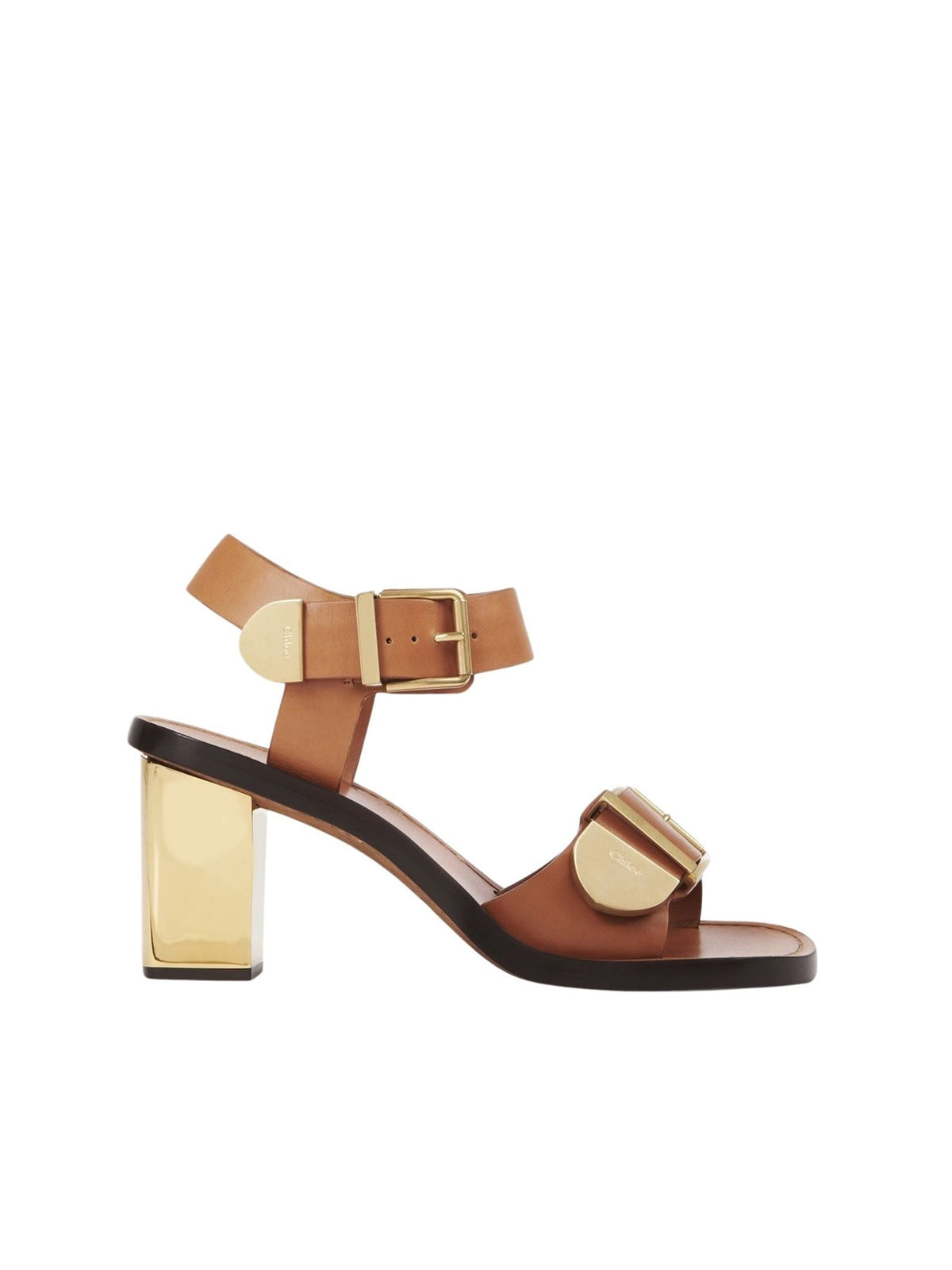 Sandales Rebecca 75 en cuir - Luminous Ochre