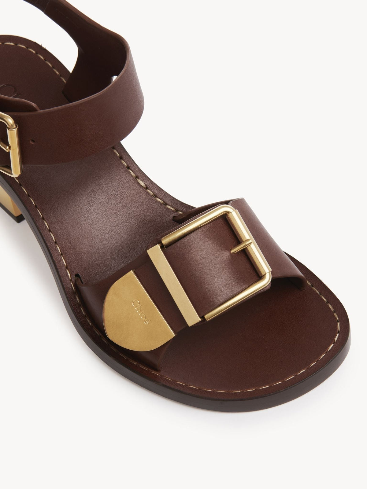 Sandales Rebecca 75 en cuir - Brunet Brown