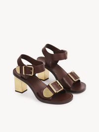 Sandales Rebecca 75 en cuir - Brunet Brown