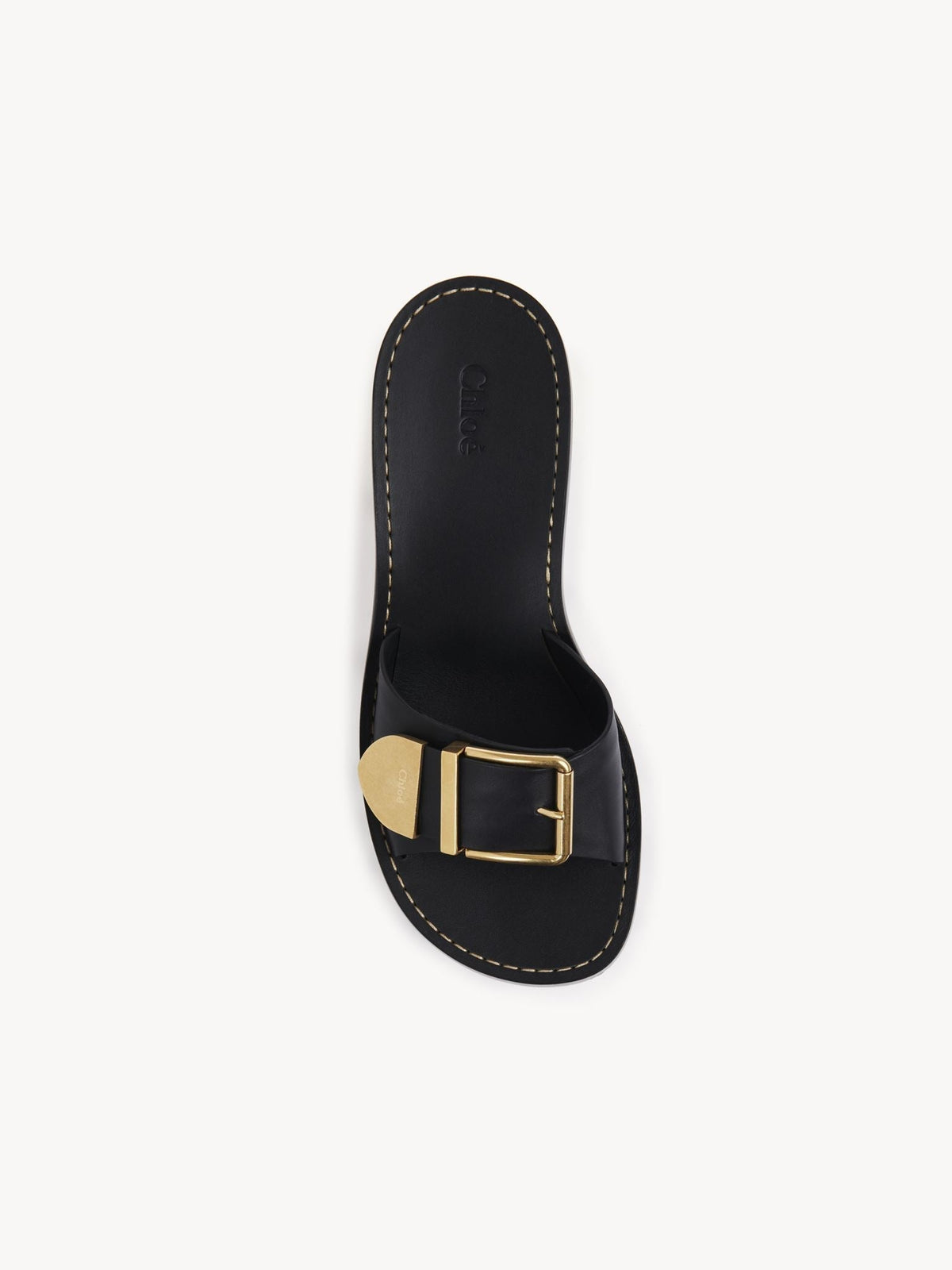 Mules Rebecca 70 en cuir - Black