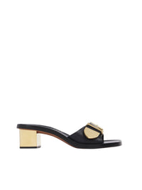 Mules Rebecca 70 en cuir - Black