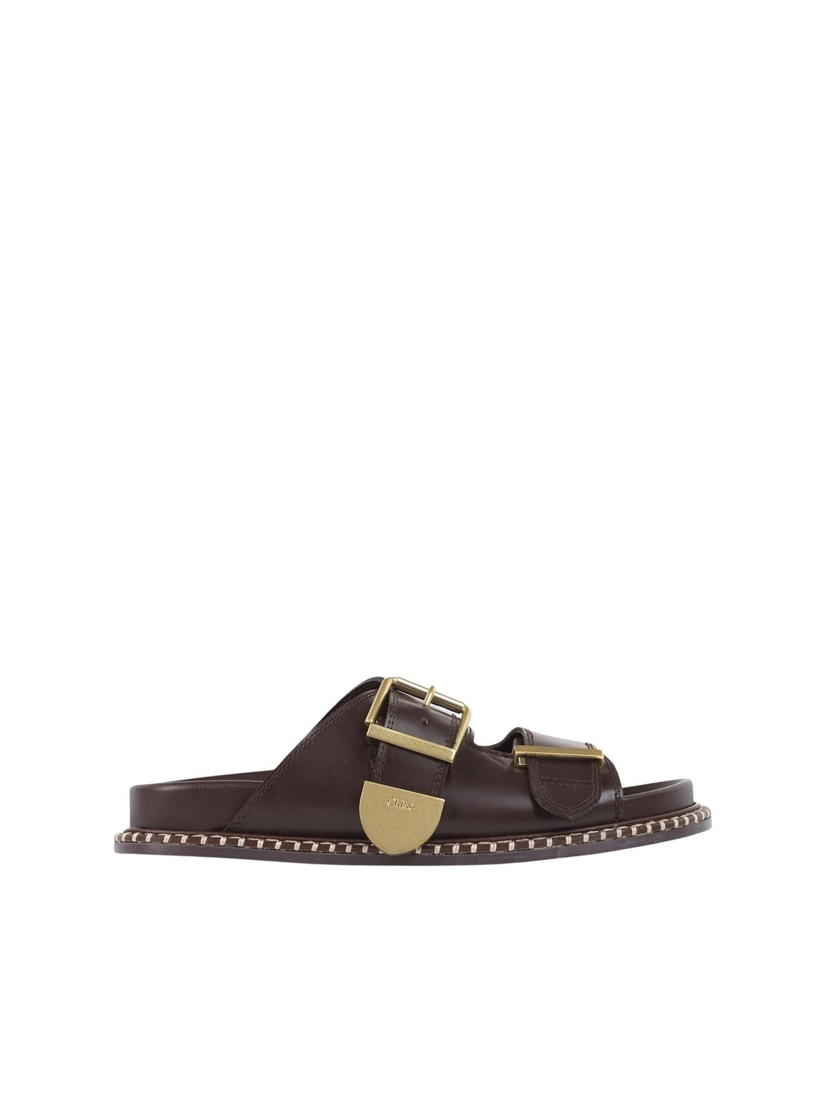 Sandales Rebecca en cuir - Grenat