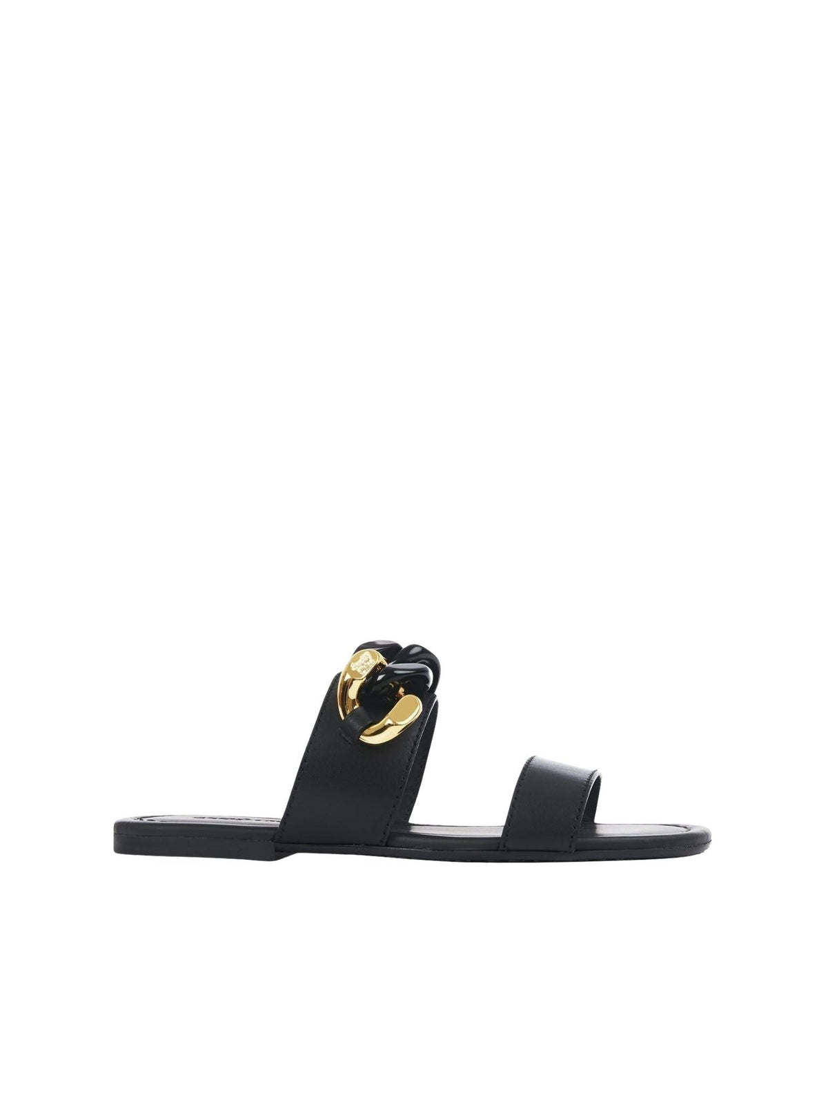 Mules plates 50 Monyca en cuir - Black