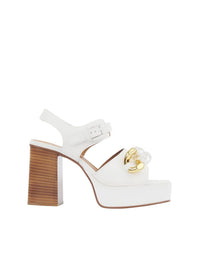 Sandales Monyca 110 en cuir - Off White