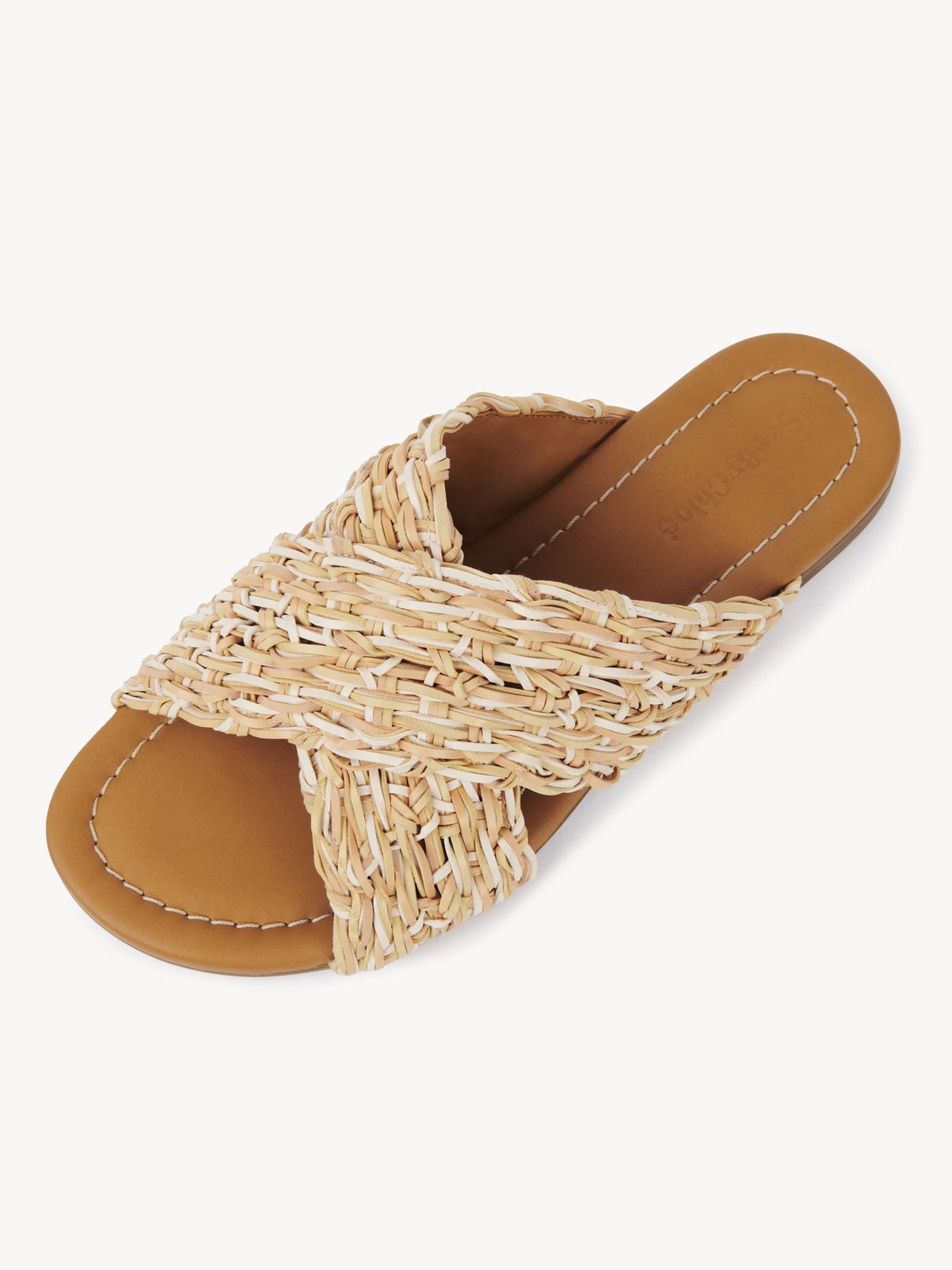 Mules plates 10 Jaicey en cuir - Beige