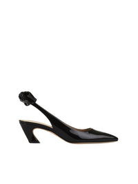 Escarpins Oli 60 à bride arrière en cuir - Black
