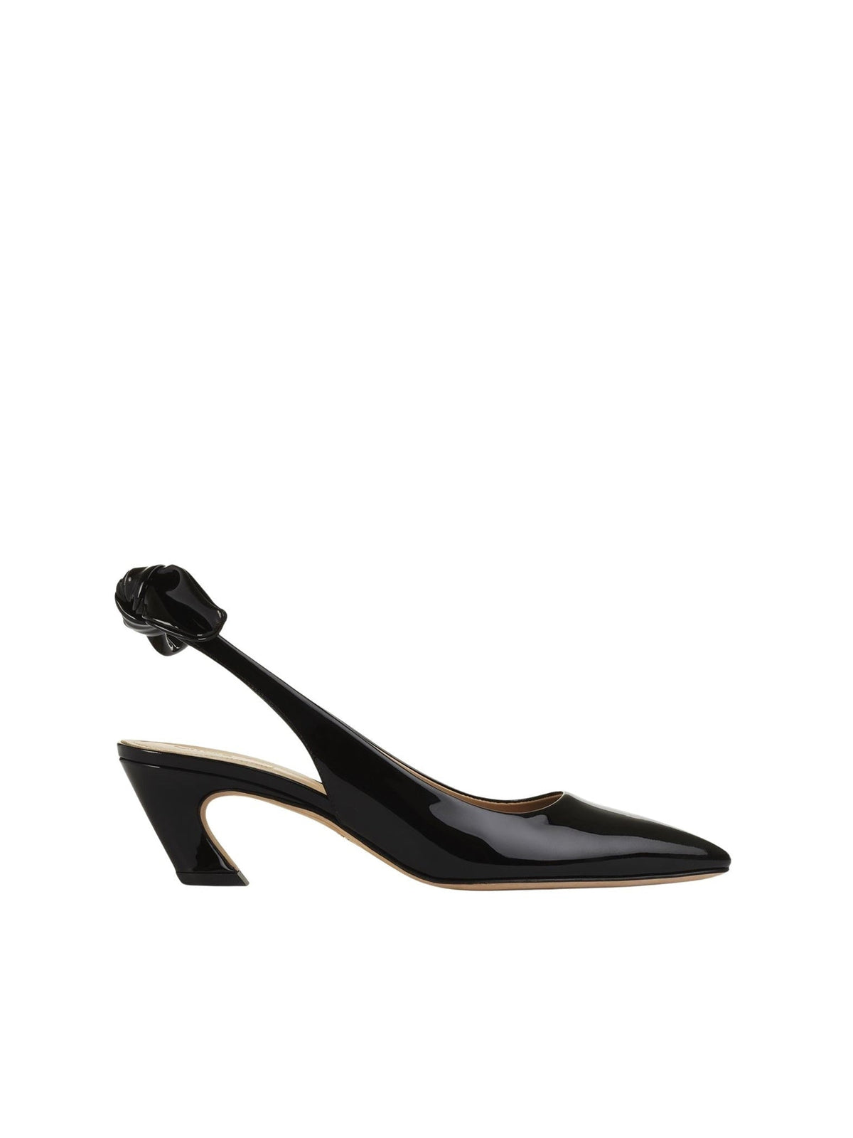 Escarpins Oli 60 à bride arrière en cuir - Black