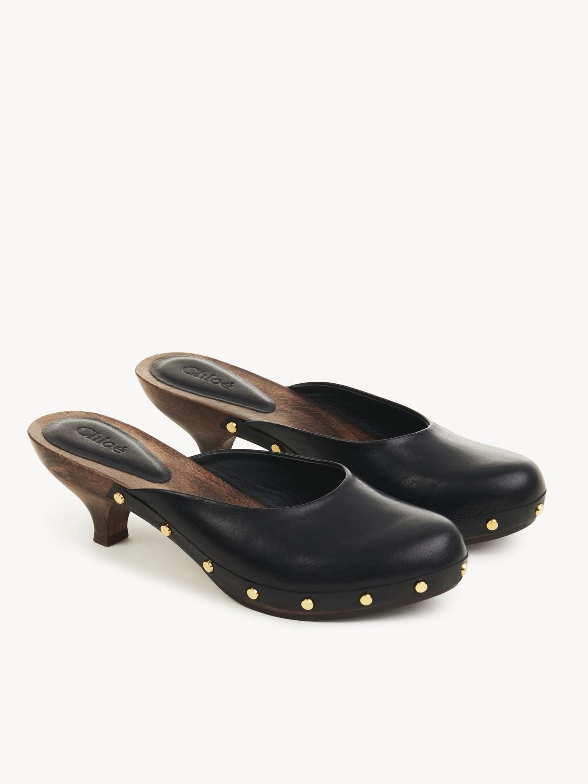 Sabots kitten Judith 40 en cuir - Black