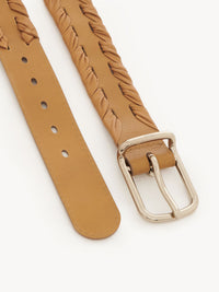 Ceinture Joe Weaved en cuir - Autumnal Brown