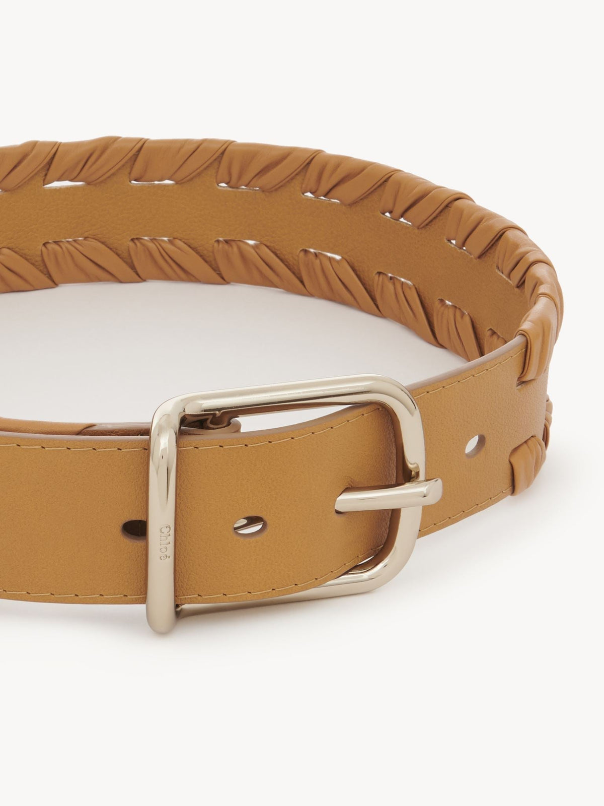 Ceinture Joe Weaved en cuir - Autumnal Brown