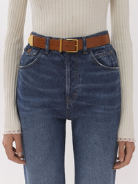 Ceinture Rebeca en cuir - Light Caramel