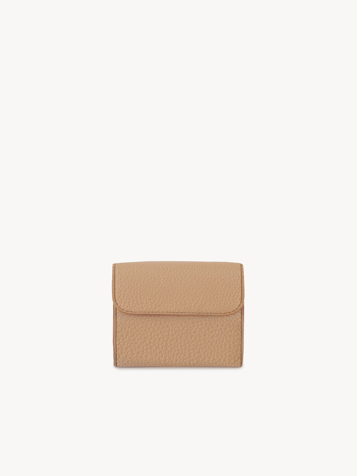 Petit portefeuille à trois volets Marcie en cuir - Light Tan
