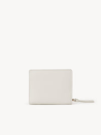 Portefeuille compacte Chloé Sense en cuir - Crystal White