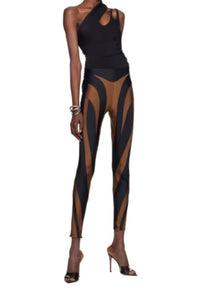BLACK SPIRAL LEGGINGS
