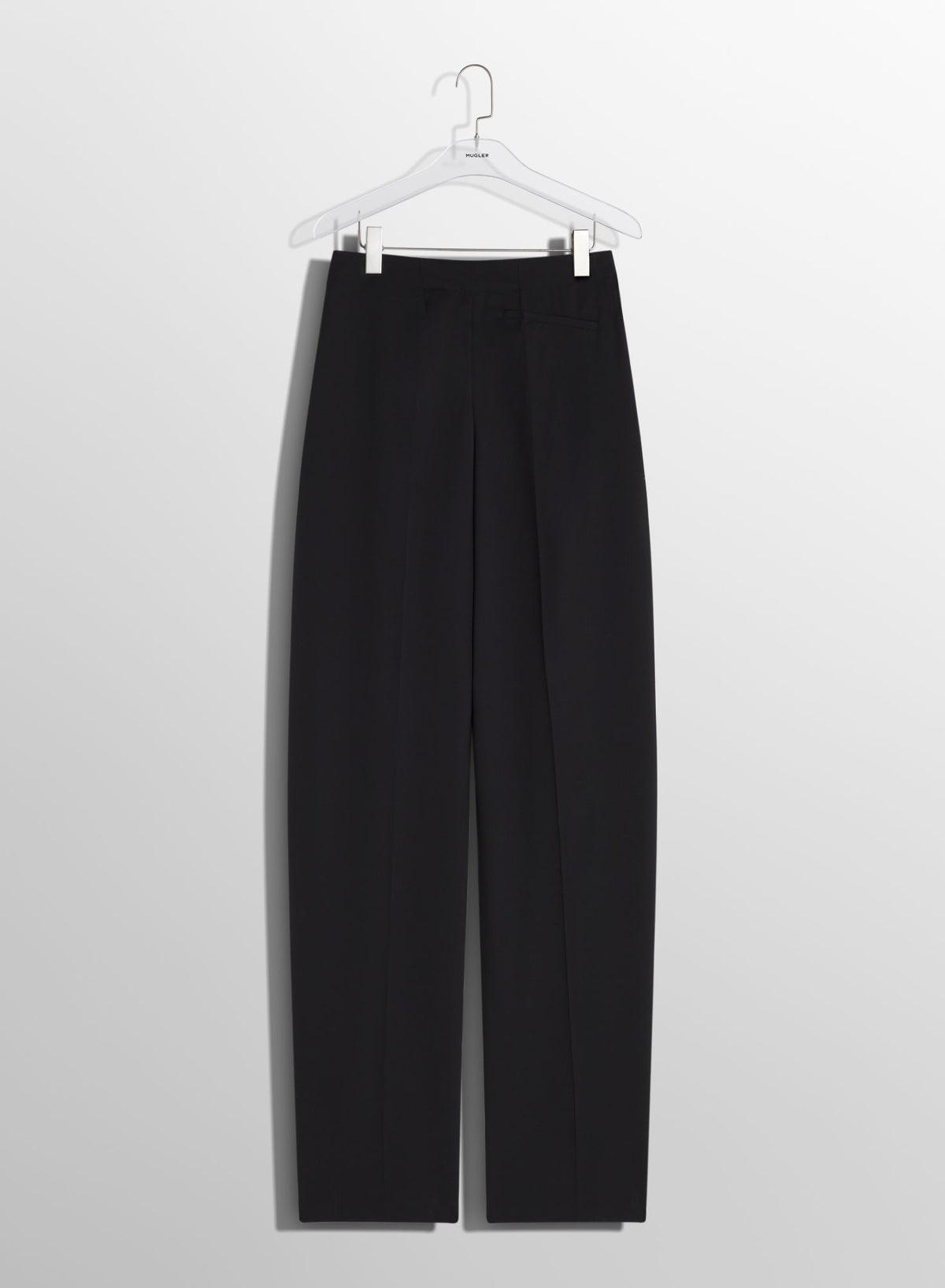 OFF-WHITE PIERCED LOOSE TAILORED TROUSERS
