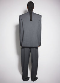 GREY OVERSIZED TAILORED JACKET