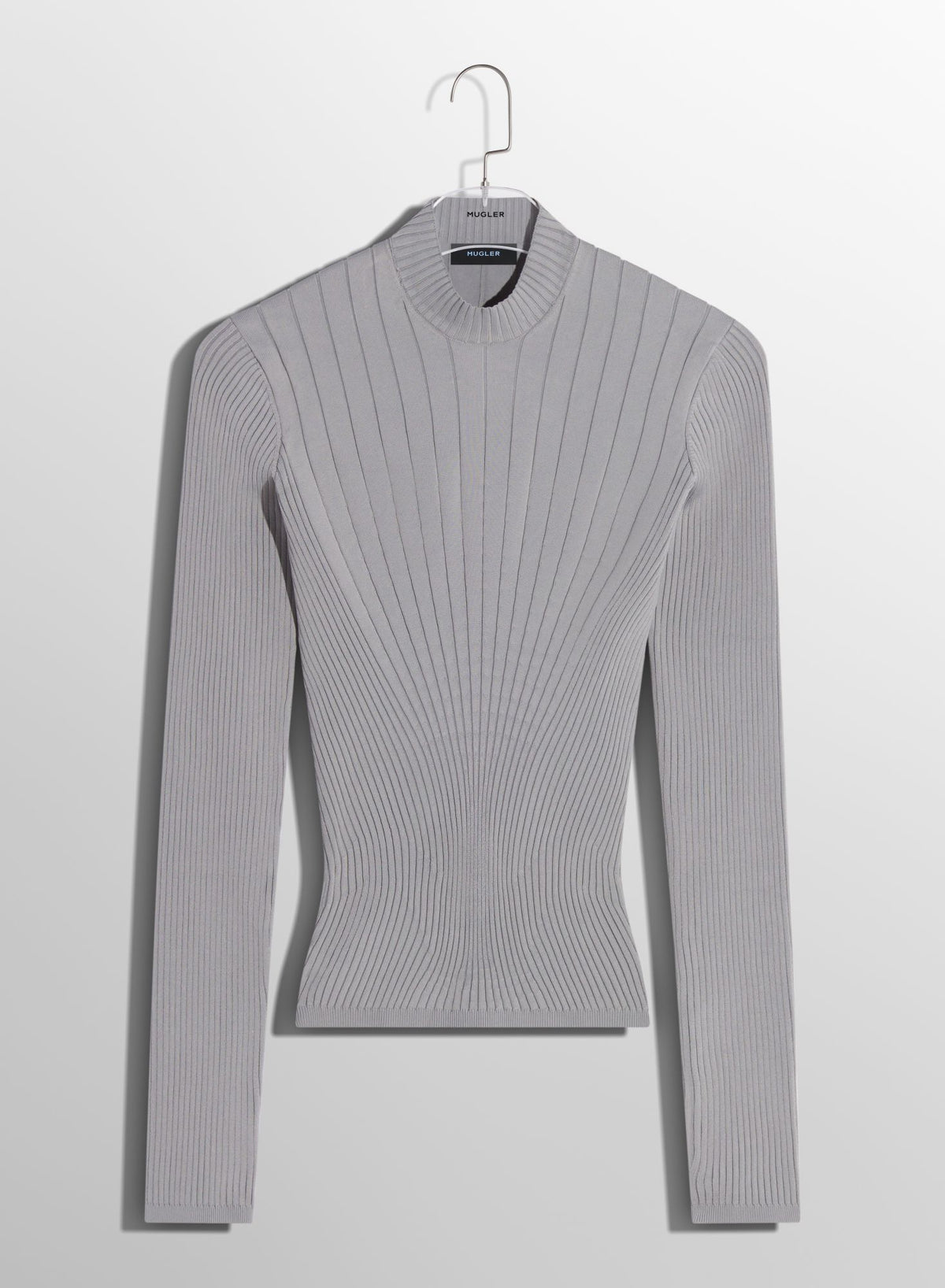BLACK FITTED KNIT TOP