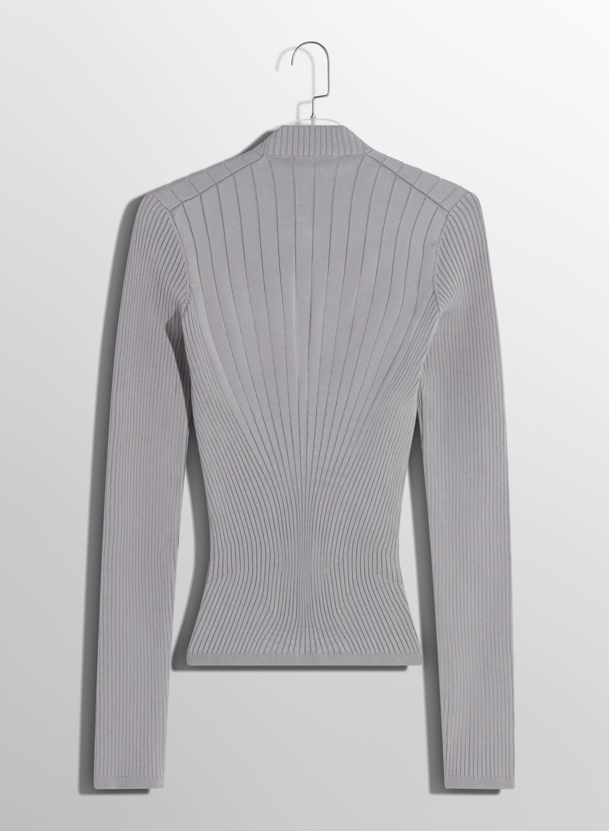 BLACK FITTED KNIT TOP