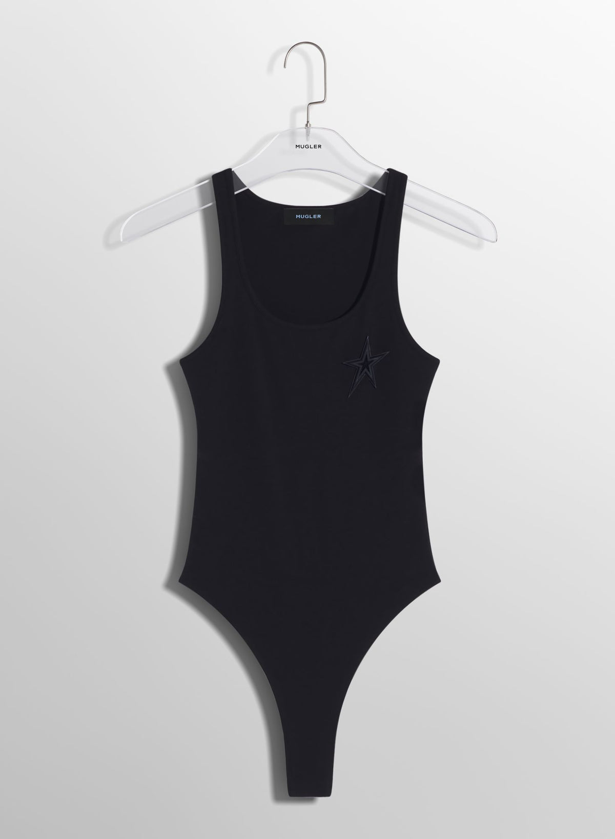 WHITE MUGLER STAR BODYSUIT