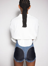 OFF-WHITE CORSETED POLO