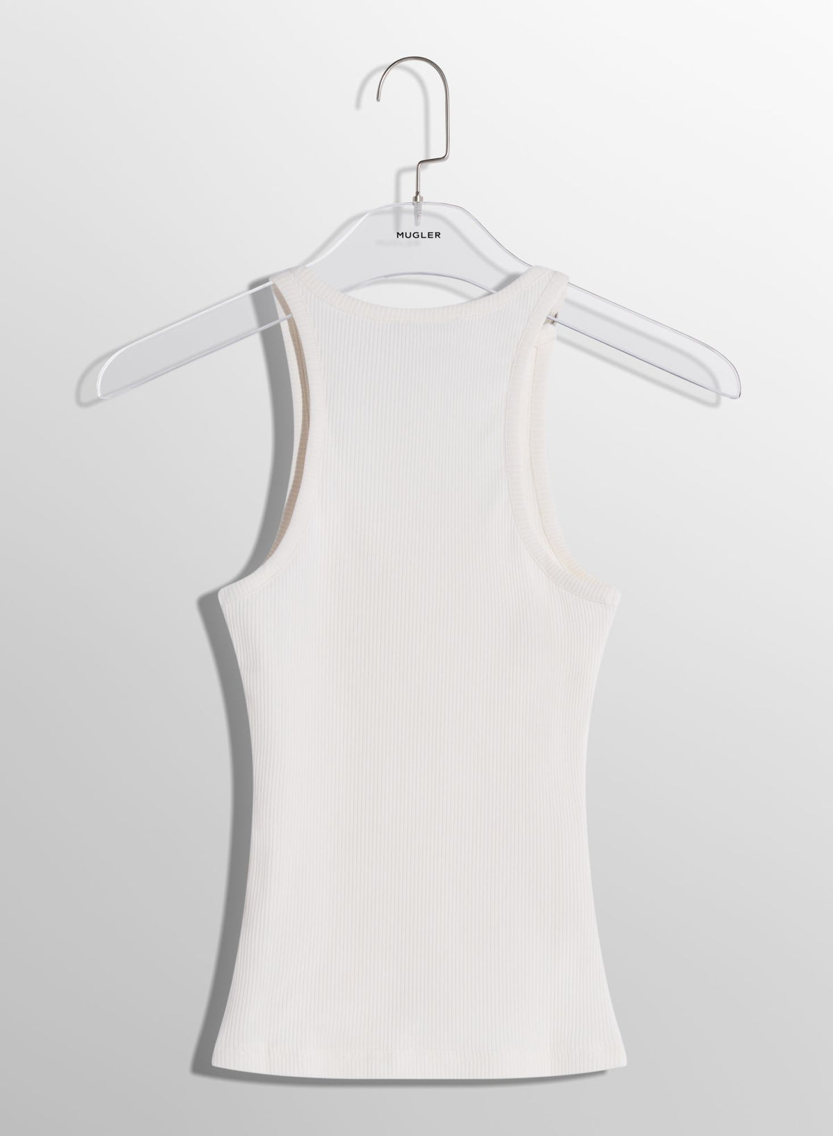 WHITE PIERCED TANK TOP